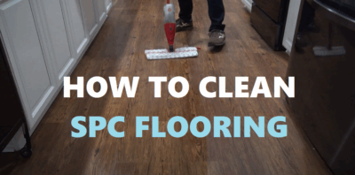 Maintaining SPC flooring using a soft mop and neutral cleaner to maintain shine and durability